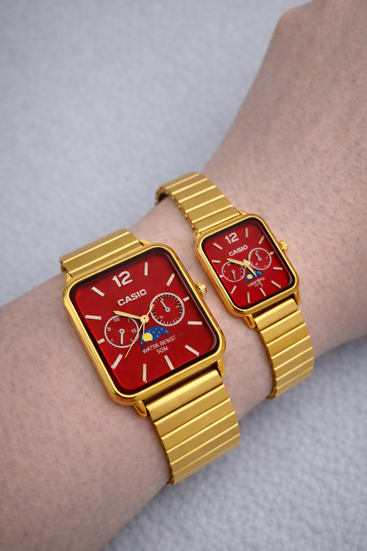 Kırmızı Casıo Moon - Çiftler için