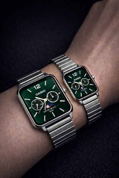 Yeşil Casıo Moon - Çiftler için