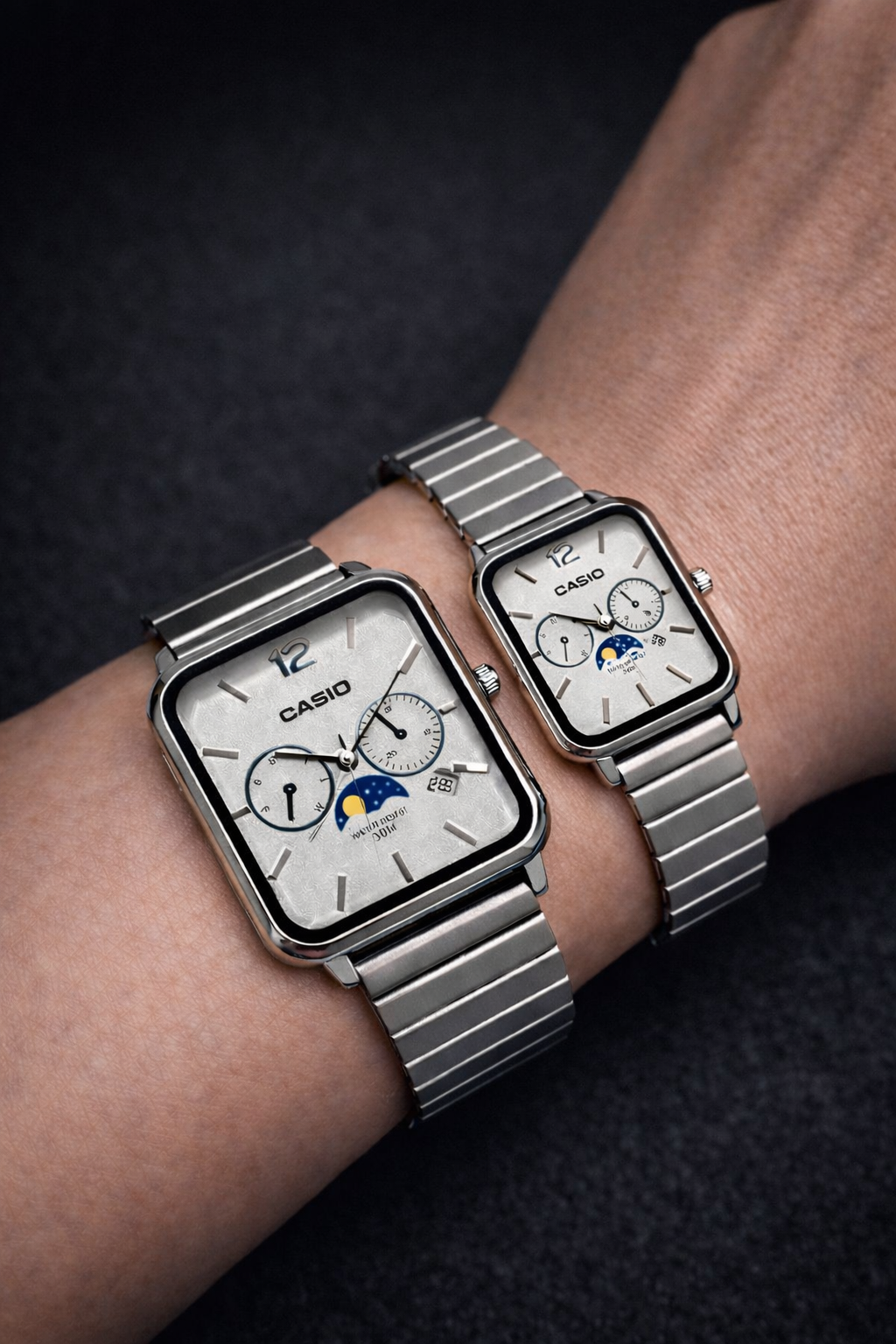 Beyaz Casıo Moon - Çiftler için